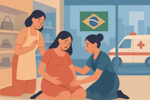 Mujer embarazada da a luz en una tienda de Recife mientras hacía compras