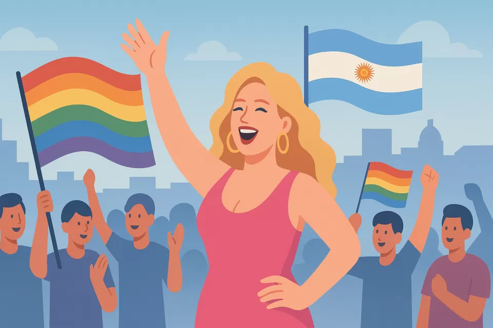 Florencia Peña brilla en la Marcha del Orgullo en Mar del Plata antes del estreno de Pretty Woman