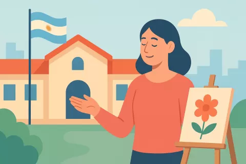 Gabriela Saadi destaca un año muy activo en la Escuela de Niños Pintores de La Fragua