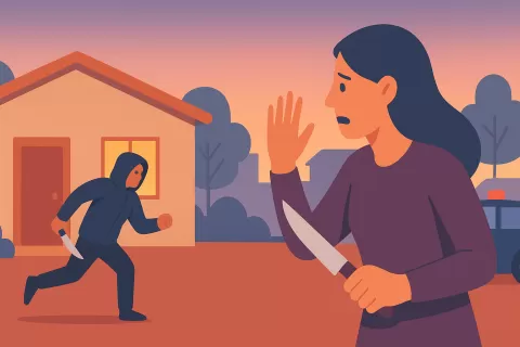 Intento de robo en Lomas del Correntoso: mujer armada fue sorprendida al intentar ingresar a una vivienda