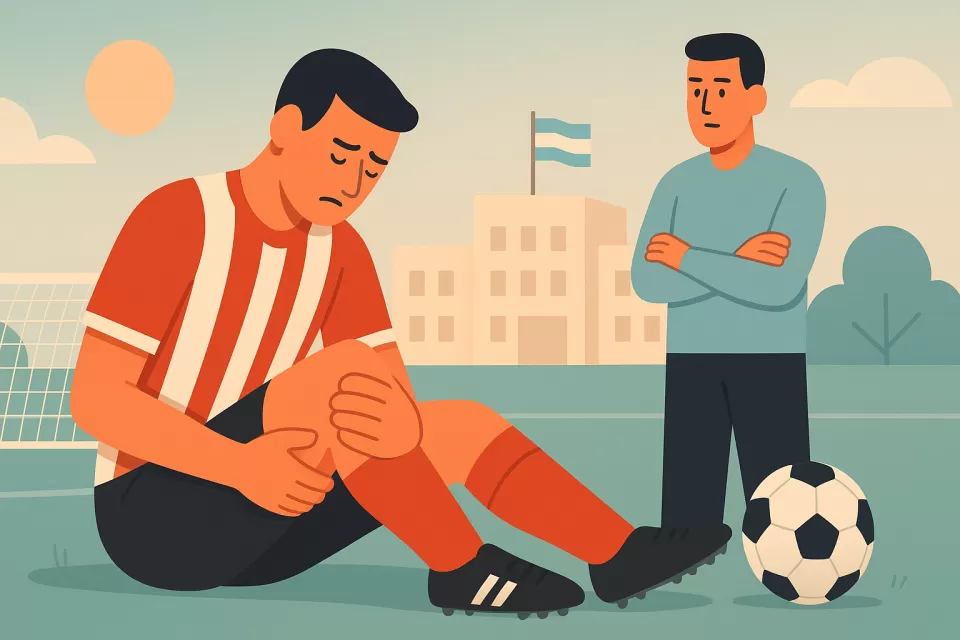 Un defensor de Estudiantes genera preocupación por una molestia muscular pero podría jugar el Clásico platense