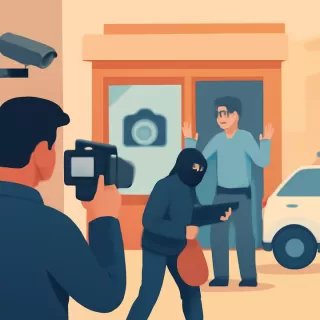 Sujeto que robó en Foto Angostura fue captado por cámara de seguridad