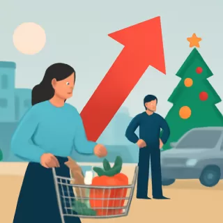 La canasta navideña aumentó un 27% en 2025 según informe económico