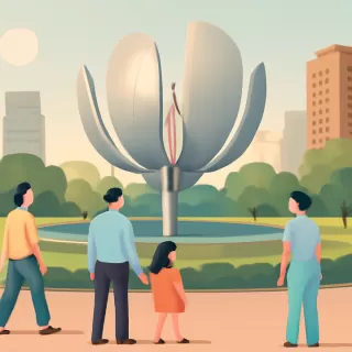 La Floralis Genérica de Recoleta recuperó su sexto pétalo tras dos años incompleta