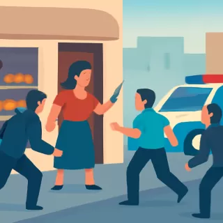 Tres adolescentes intentaron robar una panadería en Córdoba y la encargada las repelió con un cuchillo