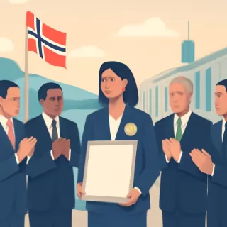 Líderes latinoamericanos acompañan a María Corina Machado en la entrega del Nobel de la Paz en Oslo