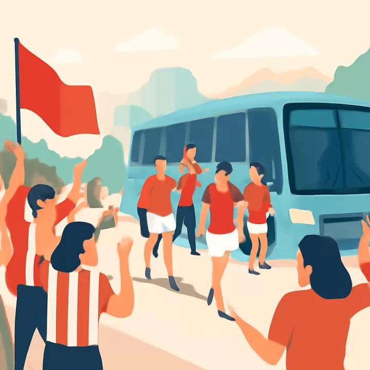 Locura en City Bell: hinchas de Estudiantes reciben al plantel tras triunfo histórico en el Bosque