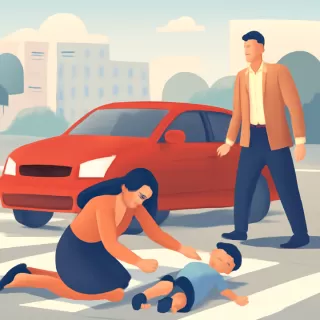 Choque en Flores: mujer y niño de 5 años graves tras ser atropellados por auto que cruzó en rojo