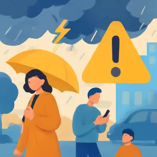 Alerta amarilla por tormentas fuertes en Capital Federal, GBA y otras provincias