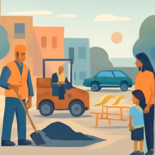 Preparan el tramo de la calle Naciones Unidas para su reasfaltado en Cipolletti