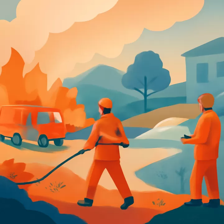 Brigadistas continúan combatiendo el incendio en El Turbio