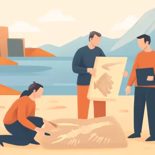 Descubren 30.000 fósiles de un antiguo ecosistema de reptiles marinos en la isla ártica de Spitsbergen