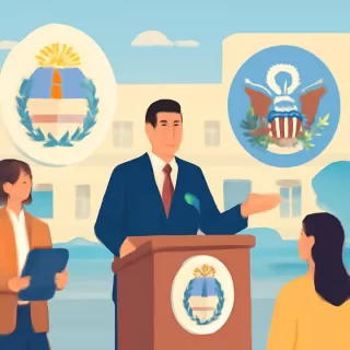 Los escudos de los ministerios argentinos ahora son estilo Estados Unidos