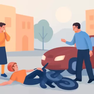 Motociclista resulta herida tras choque con un auto en Godoy Cruz