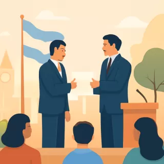 Juan Pablo Valdés asumió la gobernación de Corrientes en acto con su hermano Gustavo