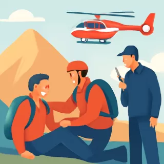 Operativo de rescate a un caminante herido en la cumbre del Cerro Piltriquitrón