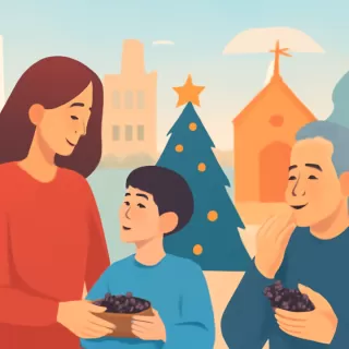 El origen y simbolismo de comer pasas de uva en Navidad