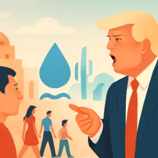 Trump exige a México resolver de inmediato su problema de agua y cumplir el Tratado de 1944