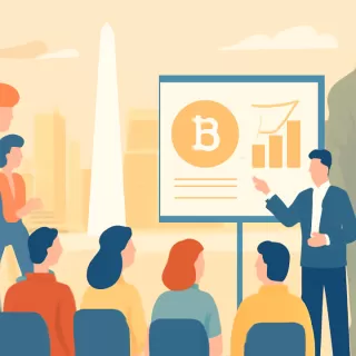 Charla abierta sobre finanzas y criptomonedas en el Club Atlético Villegas