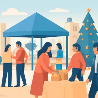 Feria Emprendedora Navideña “Yo Me Sumo” en el Paseo Ferial de Trelew