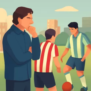 Gustavo Costas evalúa a Facundo Mura para marcar a Edwuin Cetré en la final entre Estudiantes y Racing