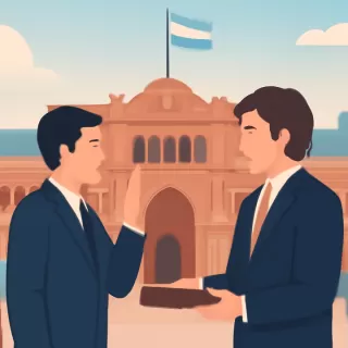 Javier Milei tomó juramento a Carlos Presti como ministro de Defensa