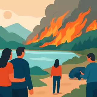 Incendio en Lago Puelo consume 3.000 hectáreas y mantiene alerta en la Patagonia