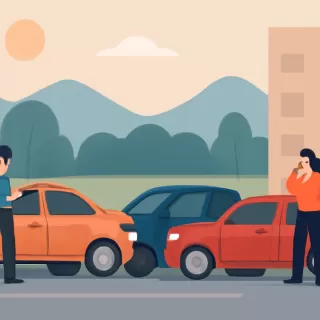 Choque en cadena en Guaymallén: cuatro vehículos involucrados sin heridos