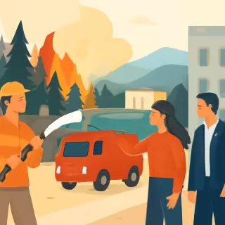 Se contienen sectores del incendio forestal en El Turbio tras intenso operativo