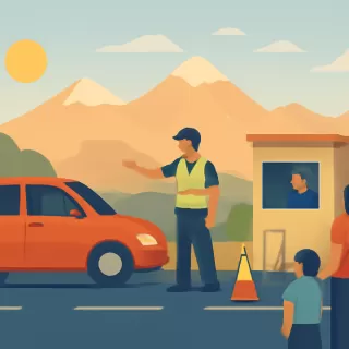 Operativo de tránsito durante el verano en la alta montaña mendocina