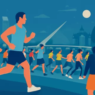 Más de 4 mil corredores participaron de la Adidas Night Run en Puerto Madero
