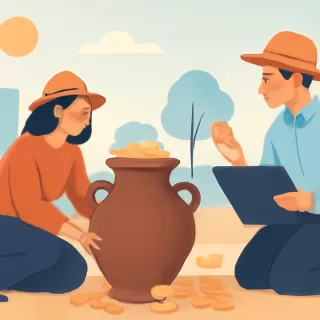 Hallan vasijas con más de 40.000 monedas romanas de 1800 años en Francia