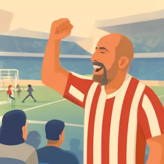 Juan Sebastián Verón desafió la suspensión y vivió el gol agónico de Estudiantes desde la tribuna