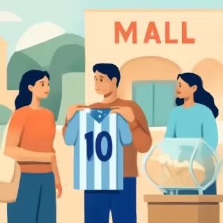 Alto Noa Shopping ofrece sorteos con premios únicos, incluida una camiseta autografiada por Lionel Messi