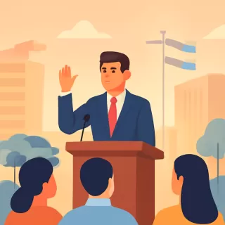 Leonel Chiarella asume como el presidente más joven de la UCR en un intento de renovación