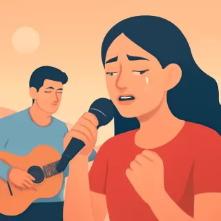 María Becerra se emocionó hasta las lágrimas al cantar con J Rei en su show en River