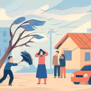 Temporal de viento en Río Gallegos causa cortes de energía y daños materiales