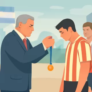 Claudio Tapia entregó la medalla a Estudiantes en una premiación tensa con rechazo de Domínguez