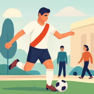 Agustín Ruberto entrena extra en River buscando su oportunidad en la delantera