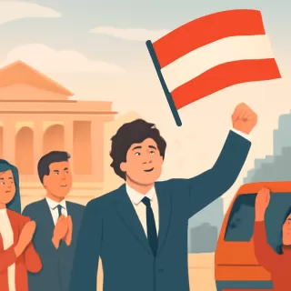 Javier Milei y funcionarios del Gobierno celebraron el triunfo de Estudiantes de La Plata en la final del Clausura