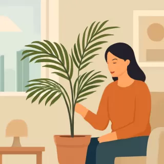 Palmera de salón: planta adecuada para interiores con baja iluminación