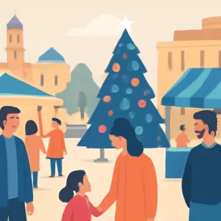 Comienza la 46° edición de Navidad Azul en plaza General Belgrano, Salta