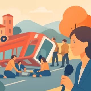 Volcó una traffic que trasladaba a un contingente religioso en San Carlos