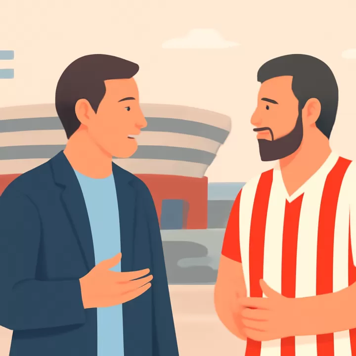 El manager de Estudiantes, Agustín Alayes, confirmó negociaciones para la continuidad de Eduardo Domínguez
