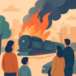 Incendio afecta cinco vagones y una locomotora antiguos en Colegiales