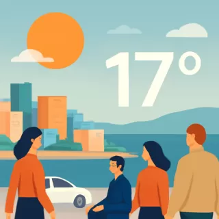 Pronóstico para Comodoro Rivadavia y Rada Tilly: máxima de 17 grados este lunes