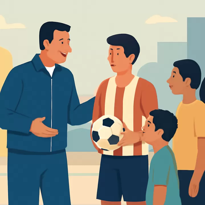 Mauro Amato, exfutbolista de Estudiantes, utiliza su experiencia para apoyar a jóvenes talentos