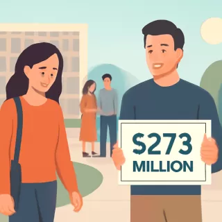 Mujer se divorcia por falta de apoyo y su exesposo gana 273 millones de dólares en la lotería dos días después