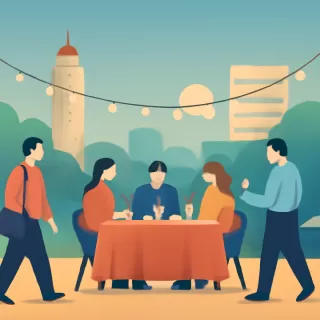 Fiesta y cena de fin de año para empleados municipales en el Prado Español