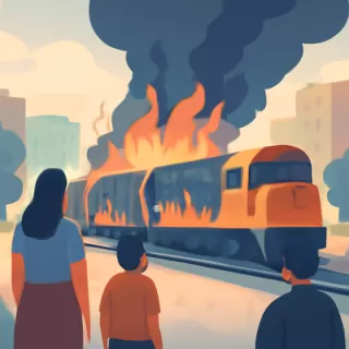 Incendio afecta vagones y locomotora en el Parque Ferroviario de Colegiales